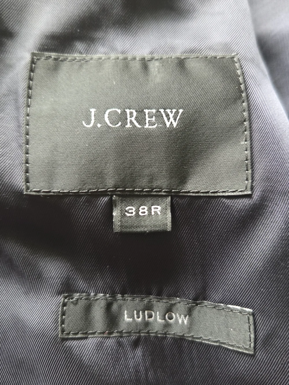 J.Crew Ludlow 38R Blazer Loro Piana Navy Anchor Button